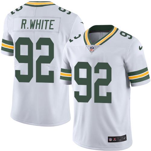 Nike Packers #92 Reggie White White Men's Stitched NFL Vapor Untouchable Limited Jersey - Click Image to Close